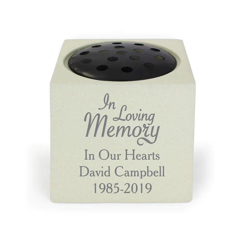 Personalised In Loving Memory Memorial Vase