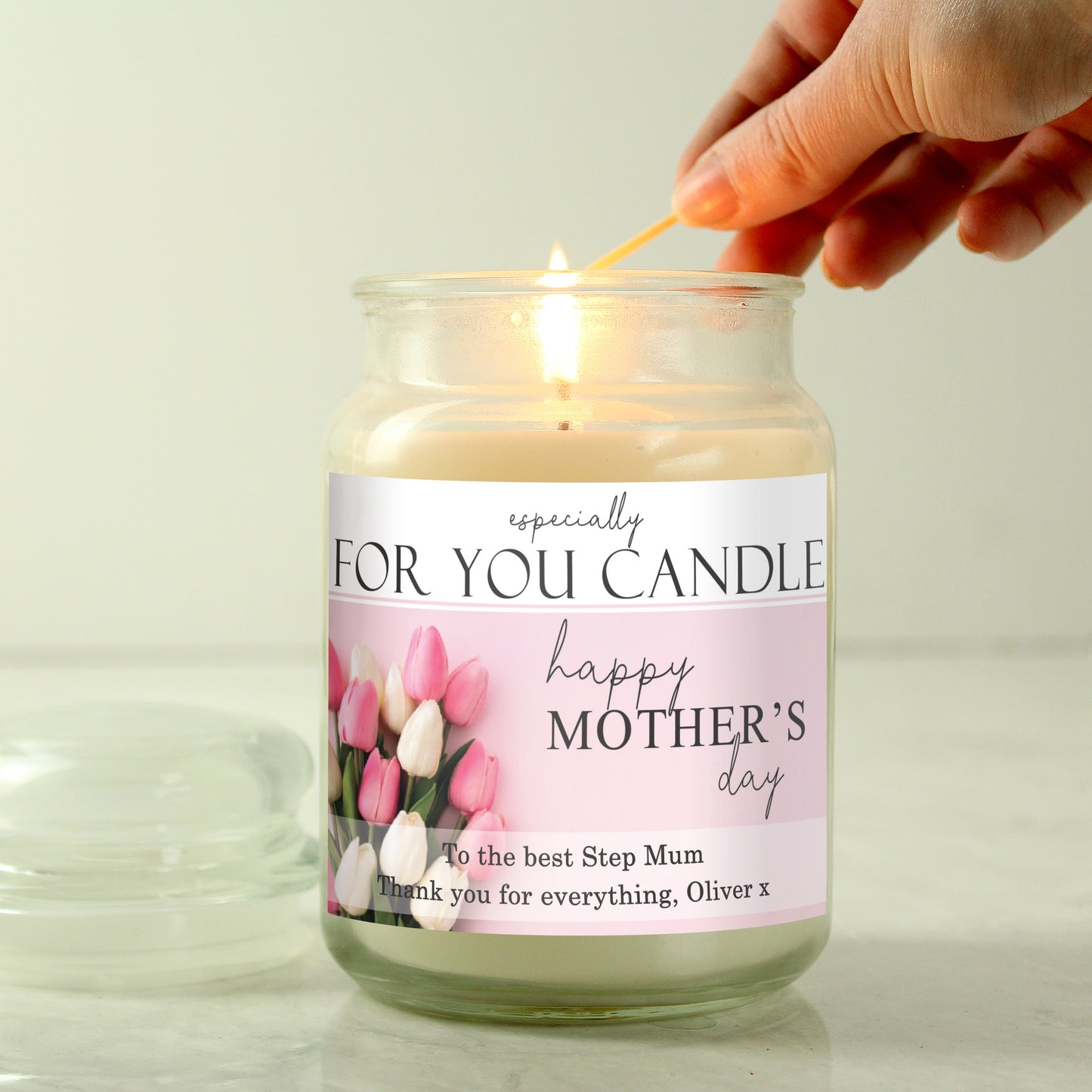 Personalised Especially For You Mothers Day Large Scented Jar Candle