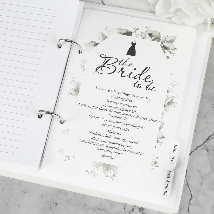 Personalised Floral Watercolour Wedding Planner