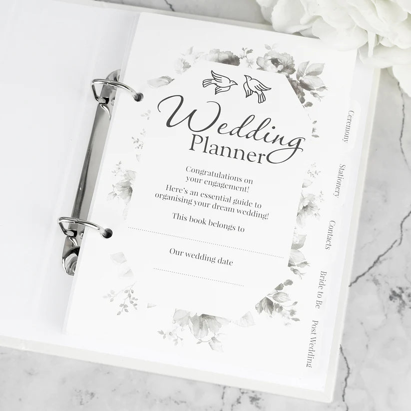 Personalised Floral Watercolour Wedding Planner