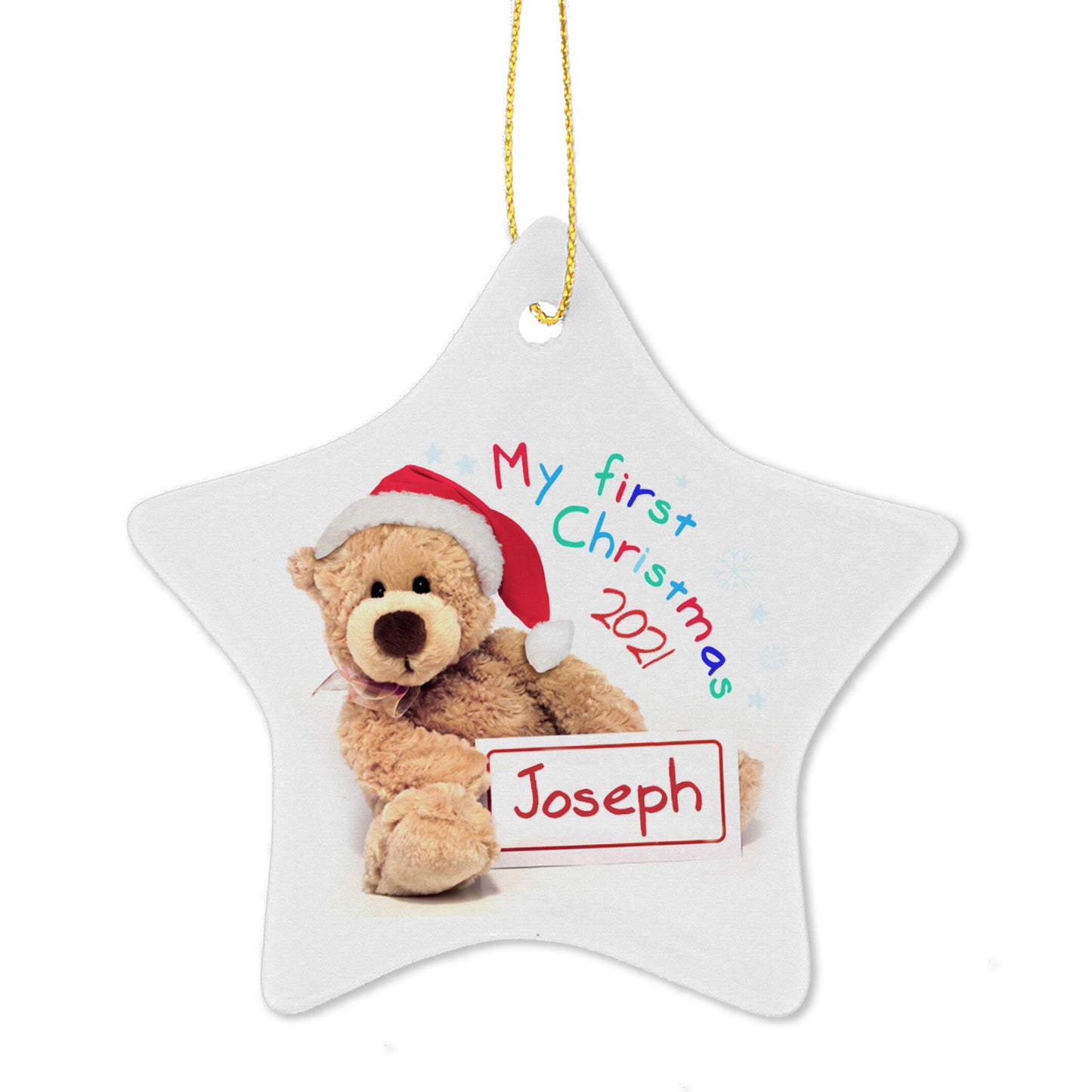 Personalised My First Christmas Teddy...