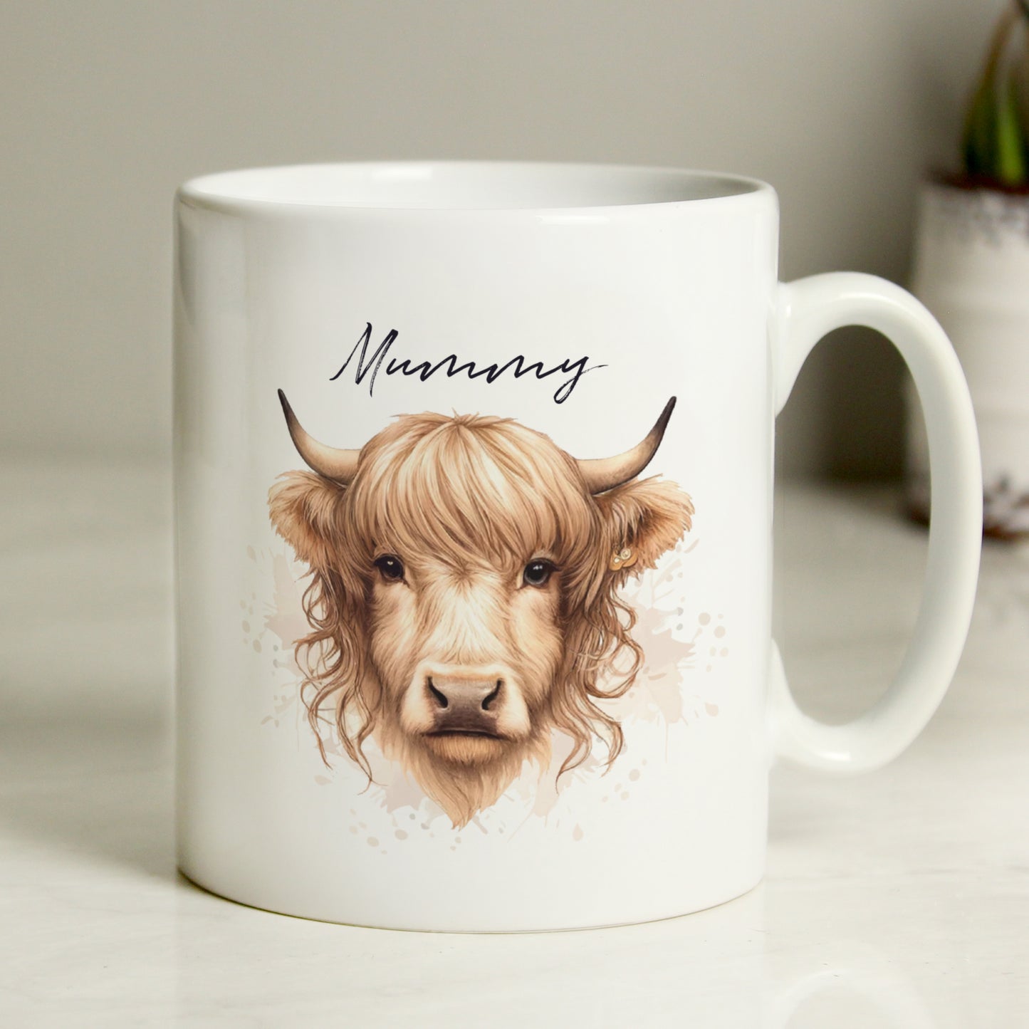 Personalised Highland Cow Mug - Female