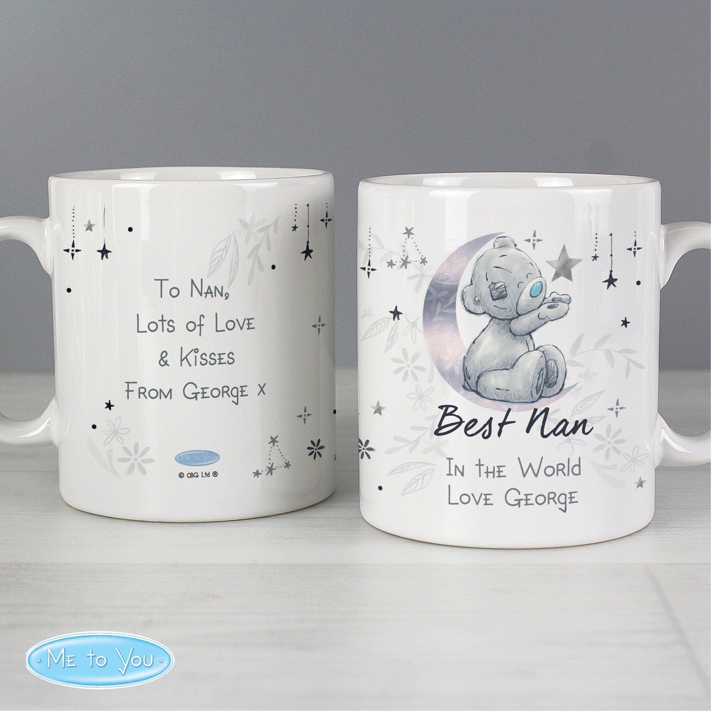 Personalised Moon & Stars Me To You Mug