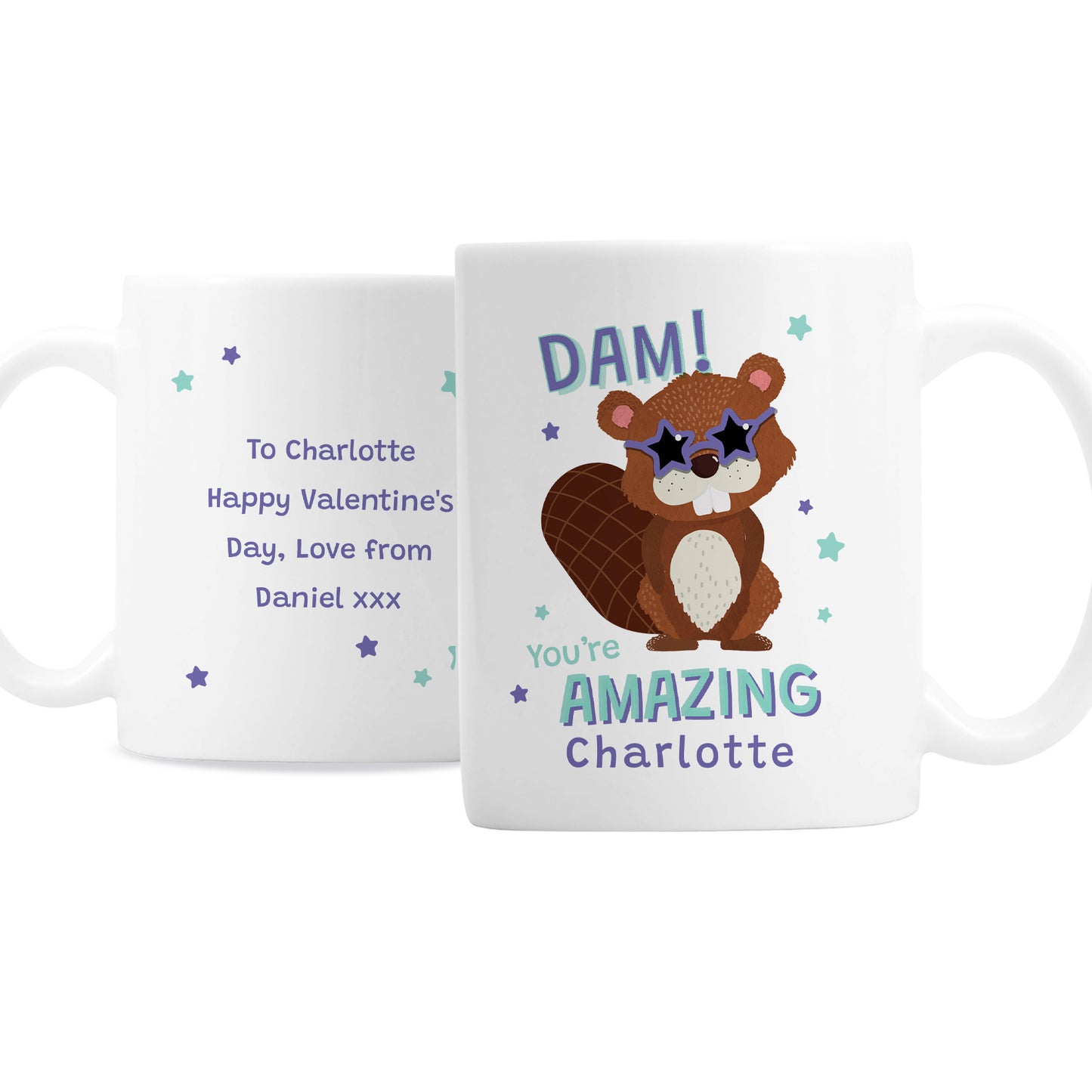 Personalised Dam You're Amazing Mug