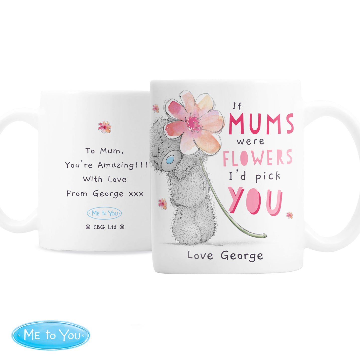 Personalised Me To You If...Were Flowers Mug