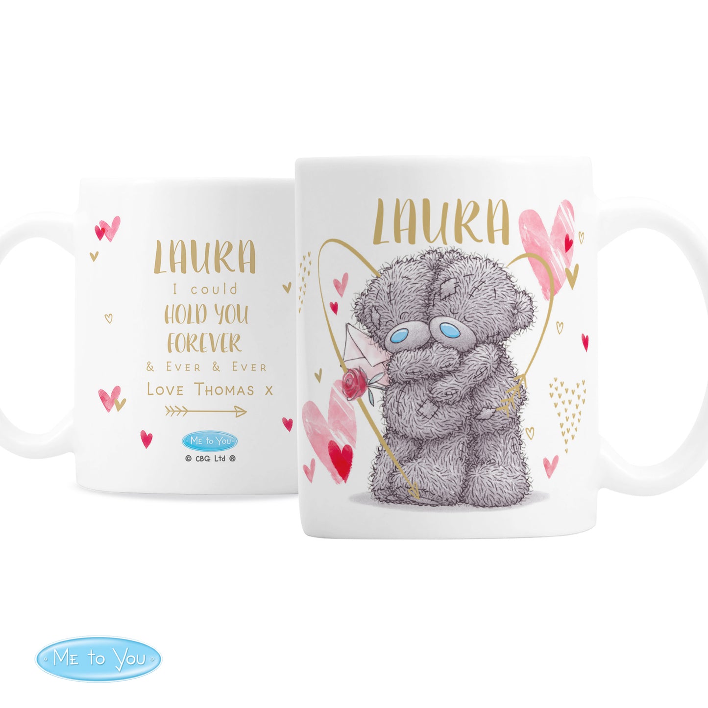 Personalised Me To You Hold You Forever Mug