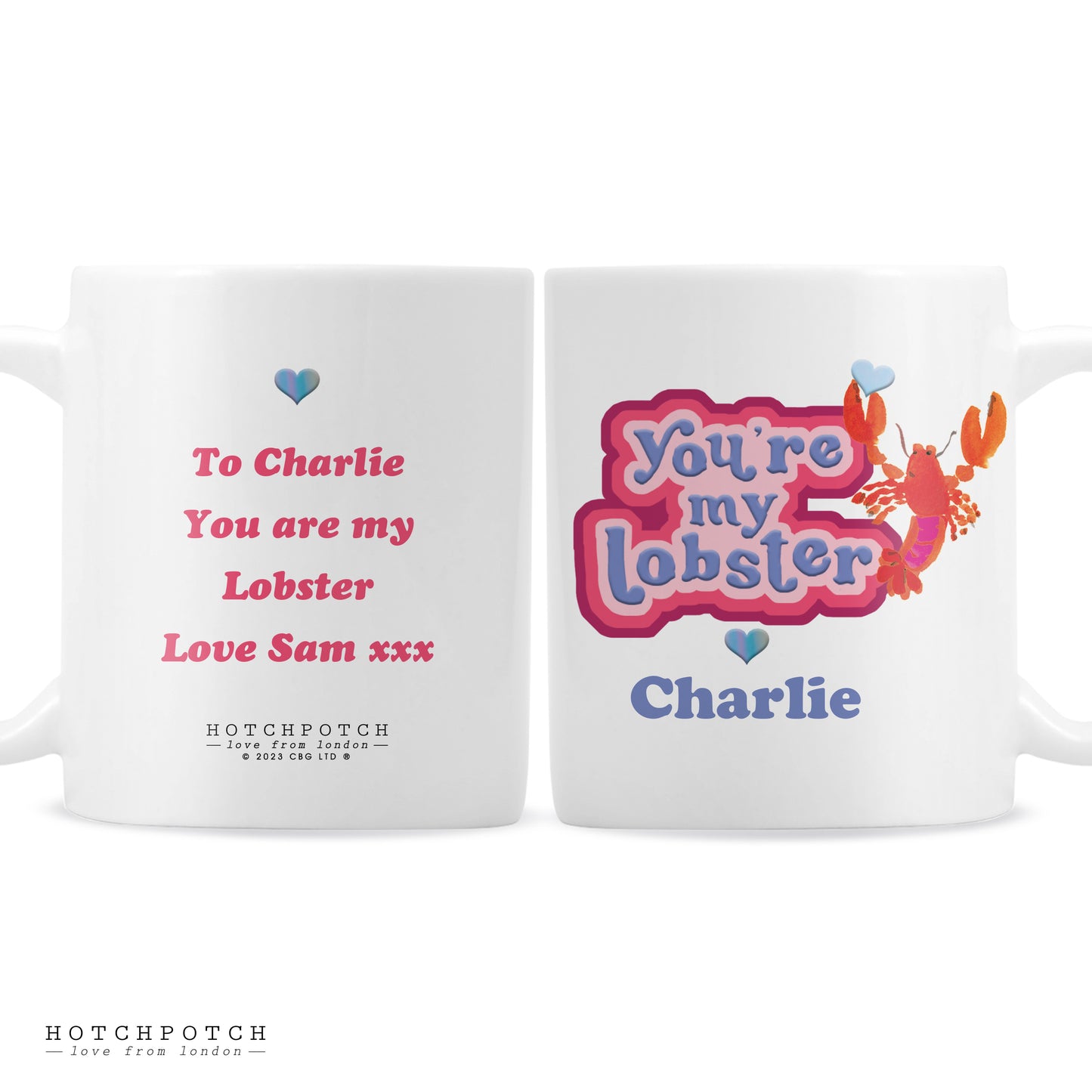 Personalised Youre My Lobster Mug