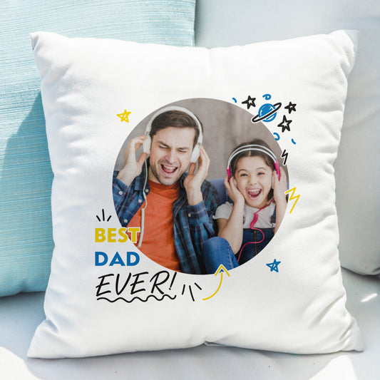 Personalised Best Ever Photo Upload Cushion