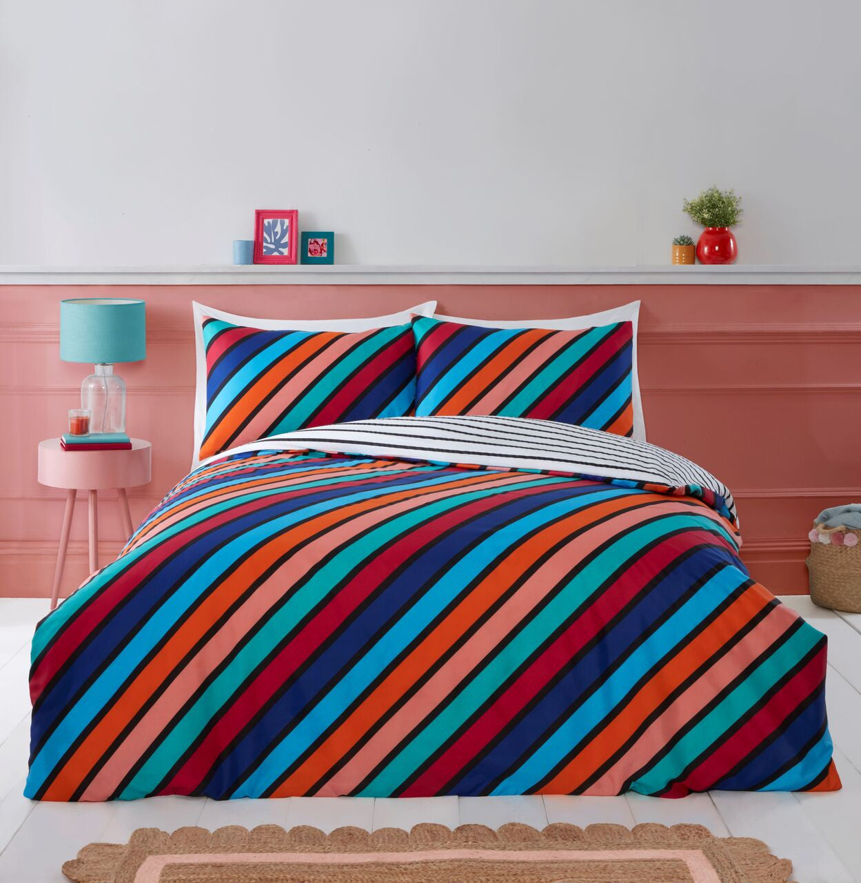 Bright Oxford Stripe Duvet Cover Set
