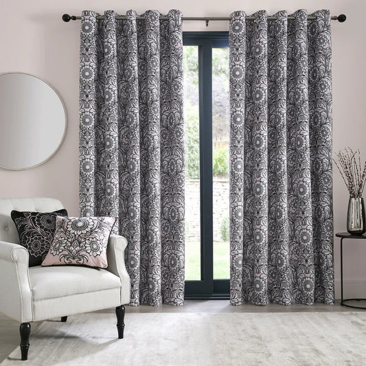 Romilly Pair of Eyelet Curtains by Laurence Llewelyn-Bowen in Natural