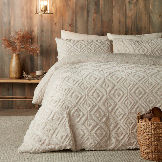 Romo Duvet Cover Set by Fusion Snug in Natural