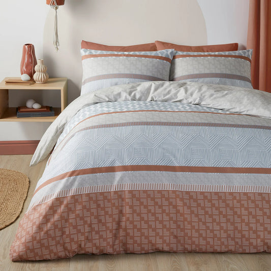 Rico Duvet Cover Set by Fusion in Natural