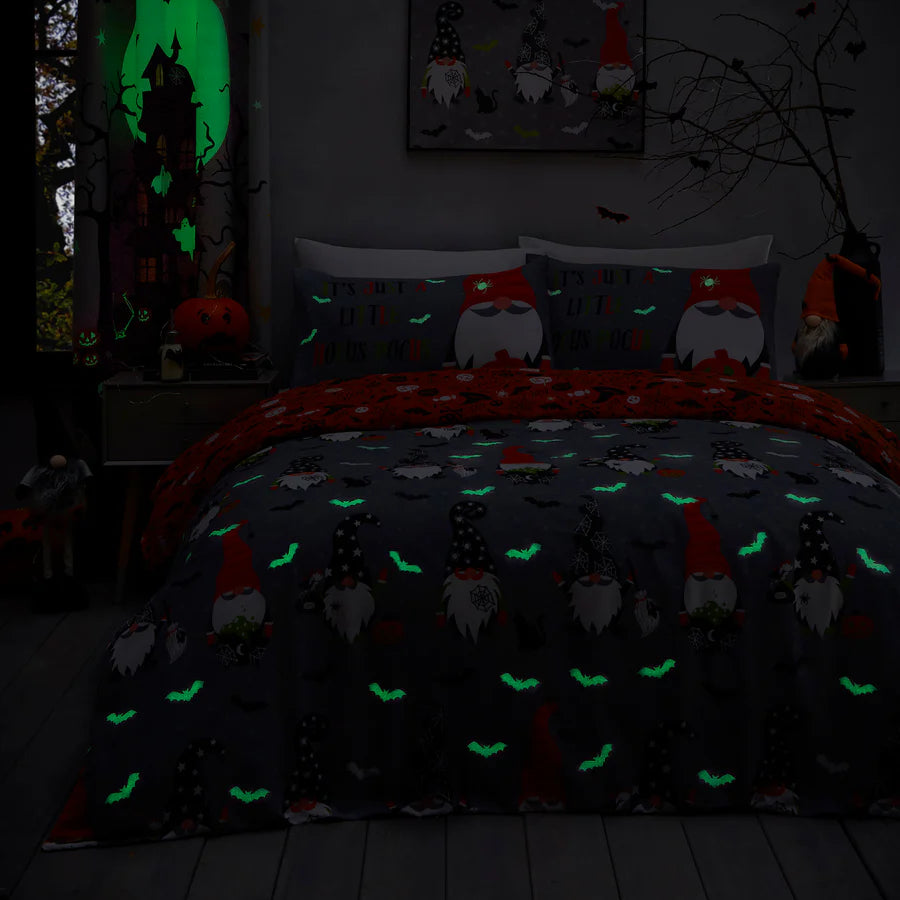 Scary Gonks Duvet Cover Set by Bedlam in Grey