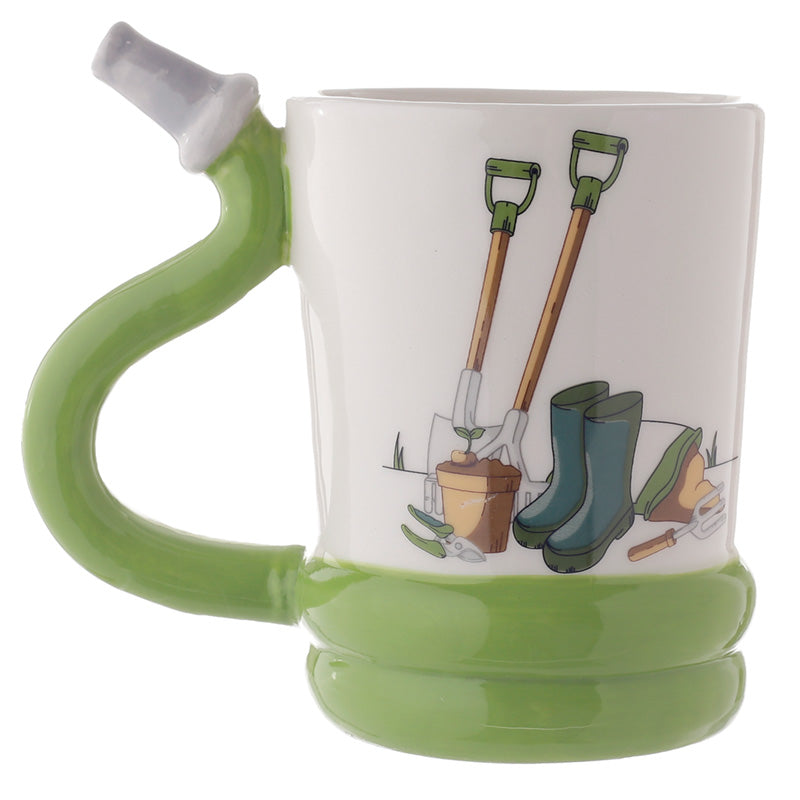 Fun Garden Hose Shaped Handle Ceramic Mug