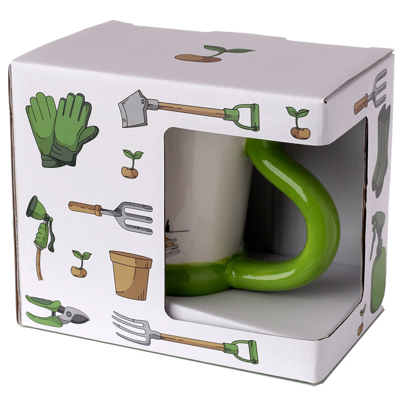 Fun Garden Hose Shaped Handle Ceramic Mug