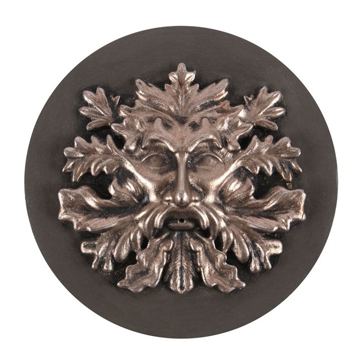 Bronze Green Man Incense Stick Holder