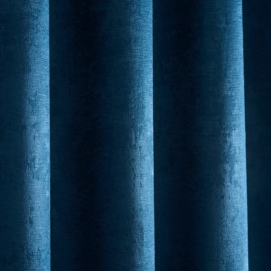 Strata Eyelet Curtains by Fusion in Teal