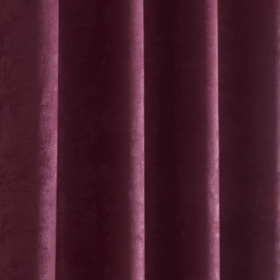 Strata Eyelet Curtains by Fusion in Wine