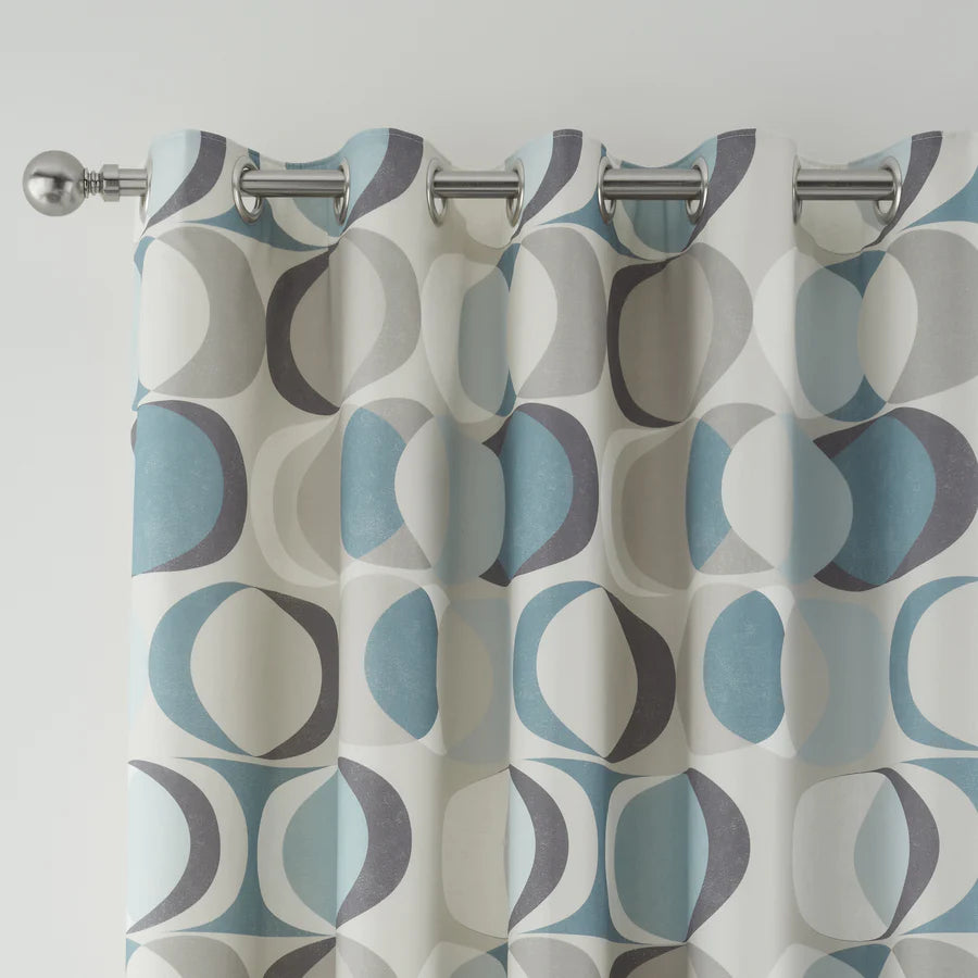 Sander Eyelet Curtains by Fusion in Duck Egg