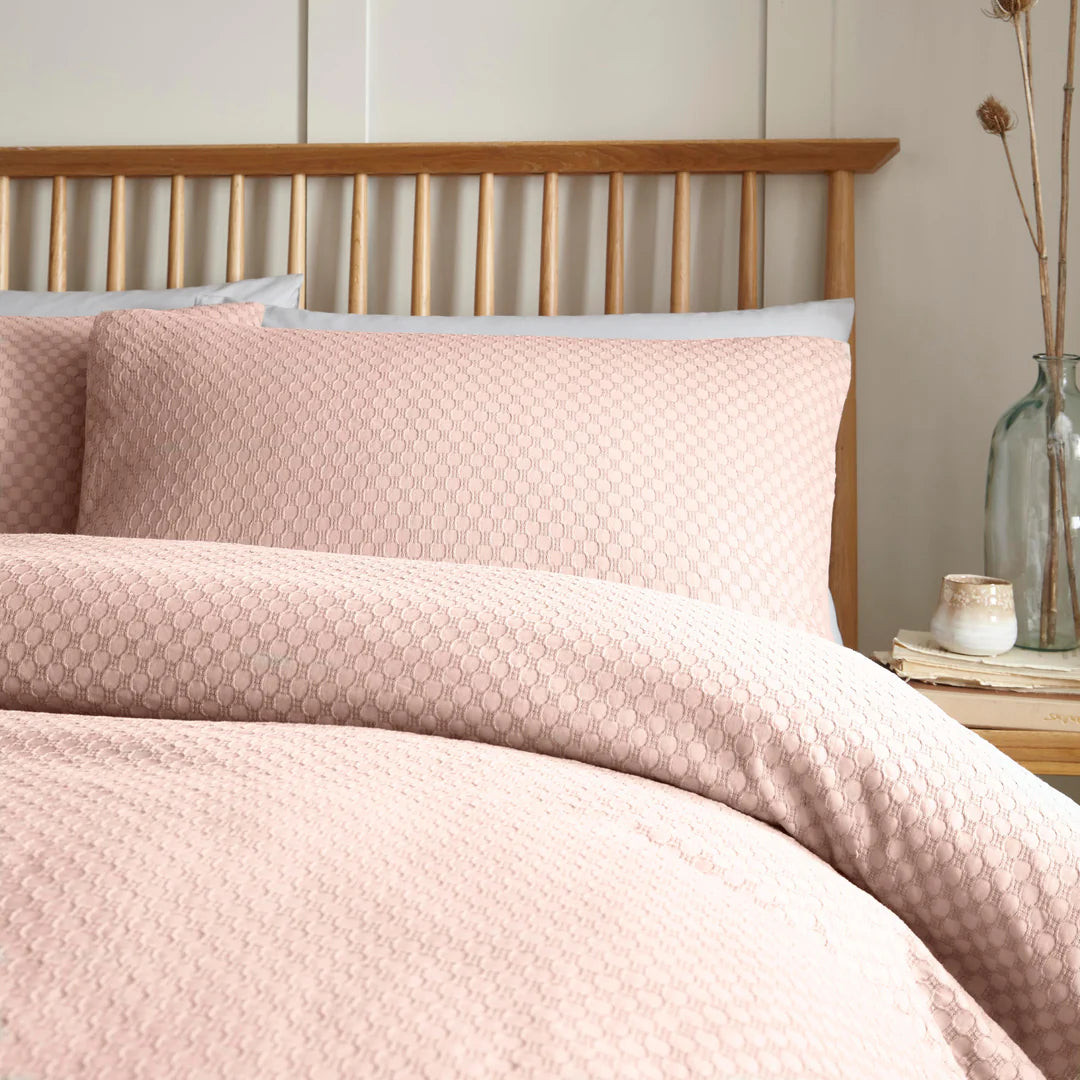 Santos Duvet Cover Set by Appletree Loft in Blush