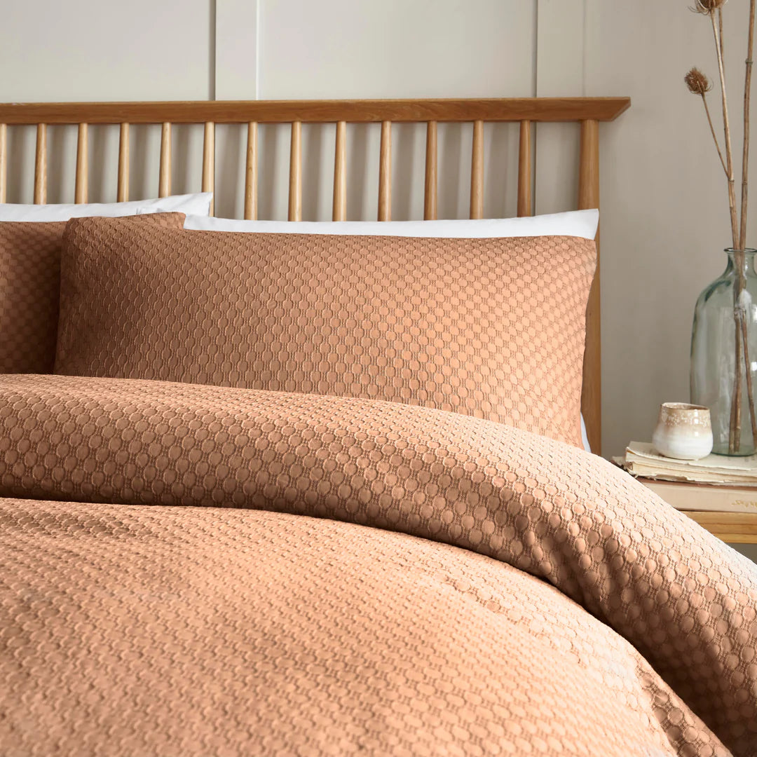 Santos Duvet Cover Set by Appletree Loft in Terracotta