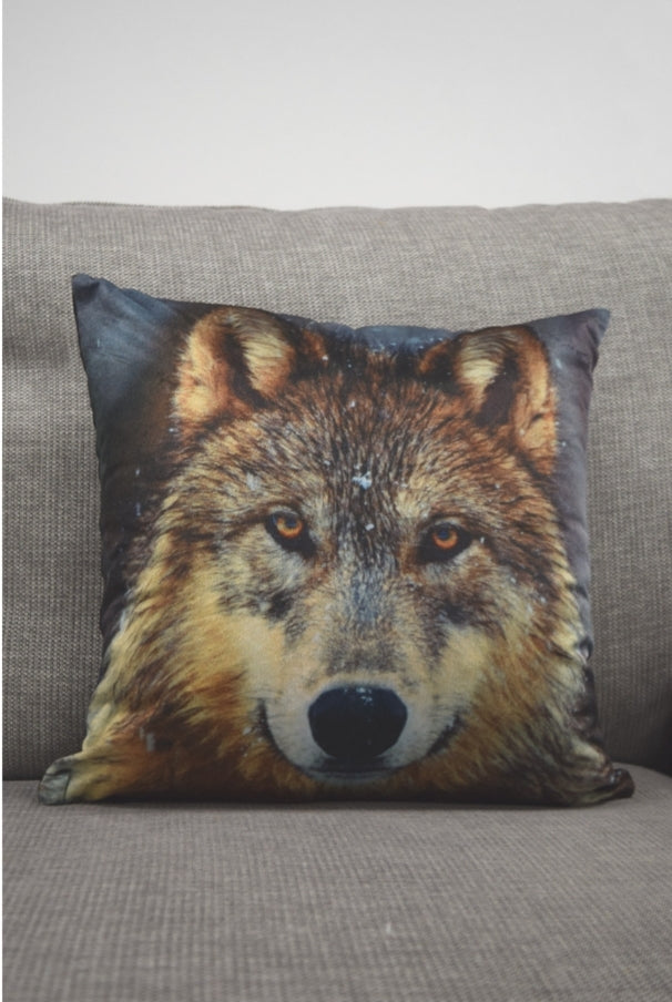 Twilight Wolf Cushion Cover 43cm x 43cm Multi