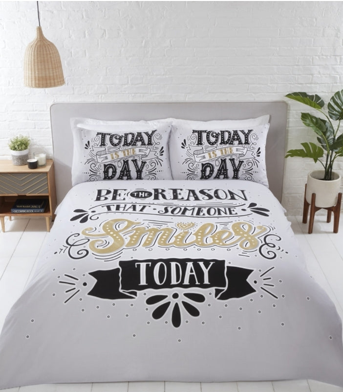 Todays The Day Duvet Set