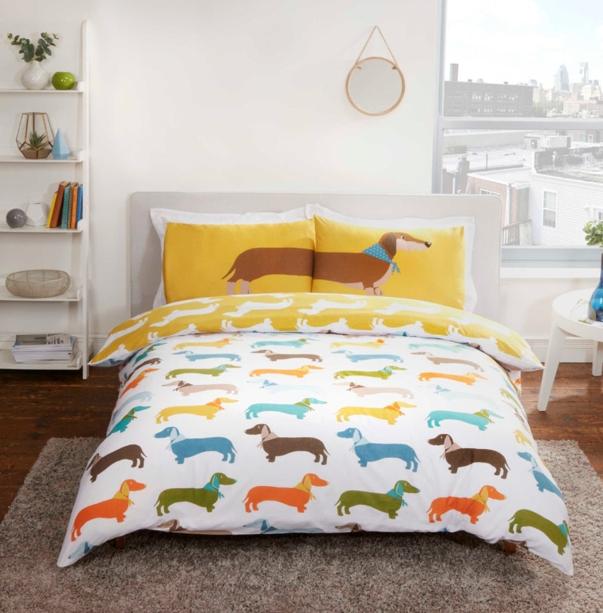 Sausage Dog Duvet Set