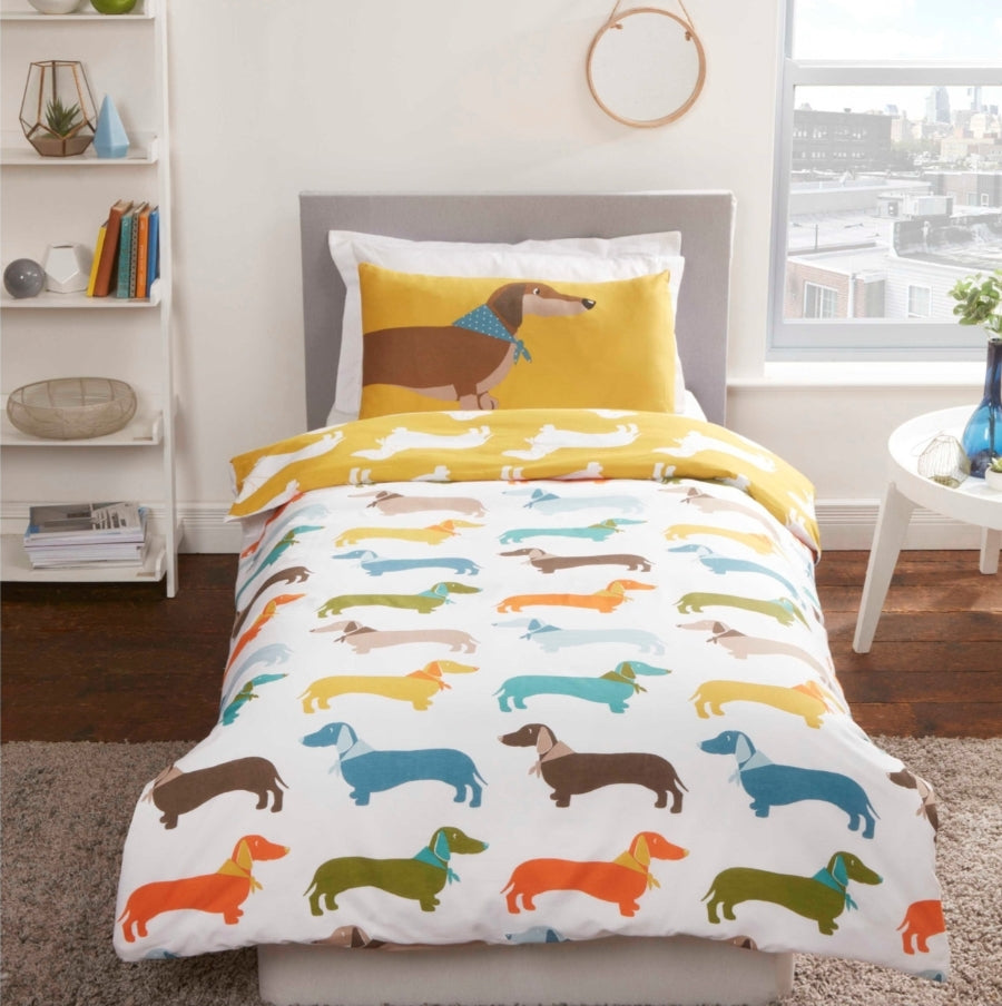 Sausage Dog Duvet Set