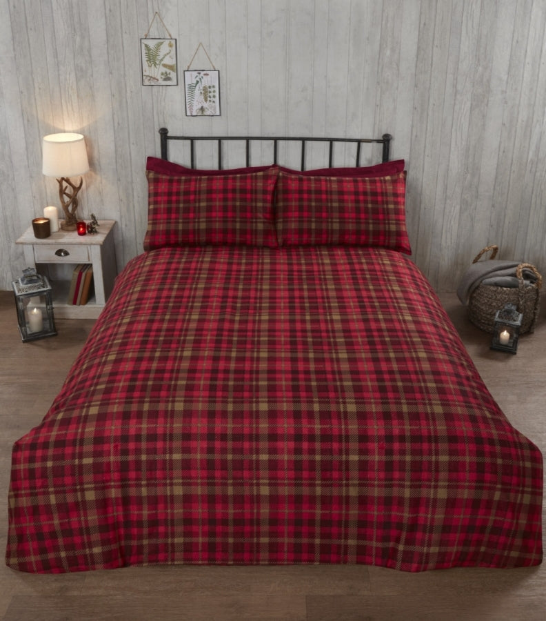 Angus Stag Flannelette Duvet Cover Set