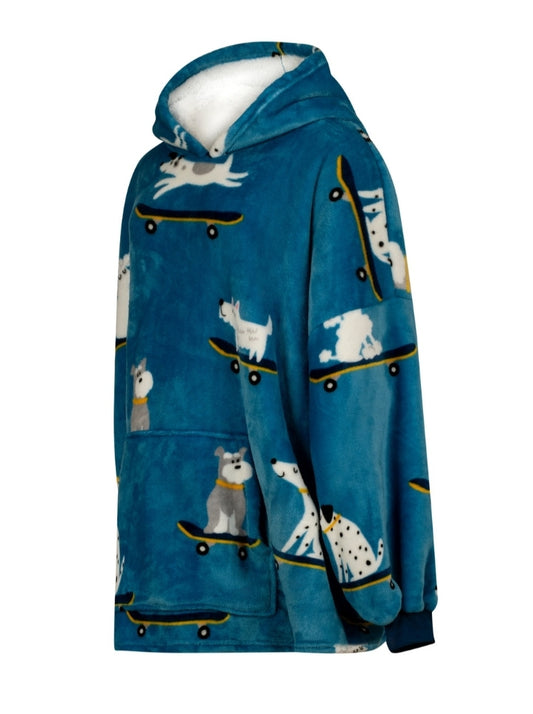 Skater Dogs Oversized Blanket Hoodie