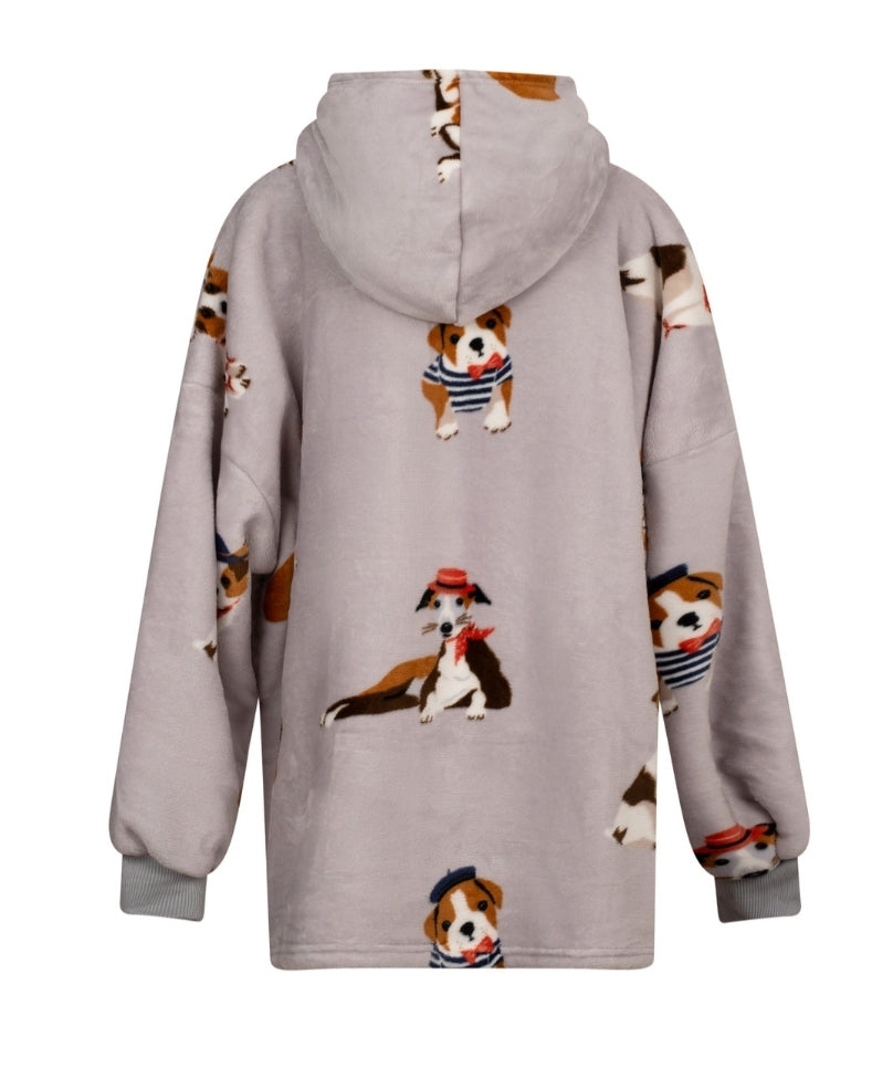 Poochies Fleece Oversized Blanket Hoodie