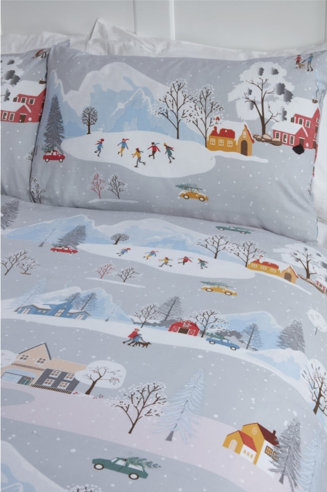 Winter Town Duvet Set