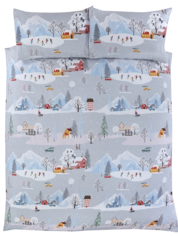 Winter Town Duvet Set