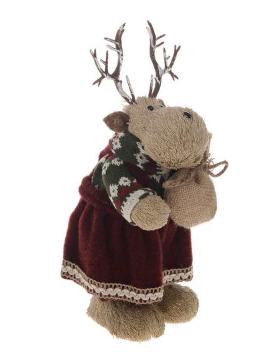 Christmas Mrs Moose Figure (32cm)