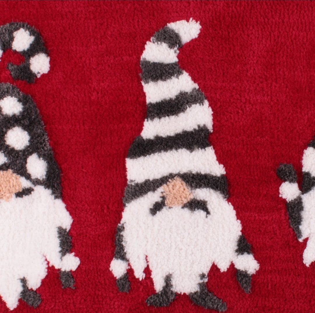 Bath Mat Gonks by Fusion Christmas in Red - Size: 50 x 80cm Gonk Hand Towels (Pack 2)(sold separately)