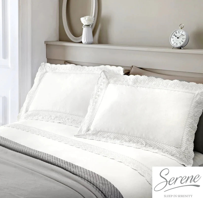 Renaissance Duvet Cover Set in White - by Serene