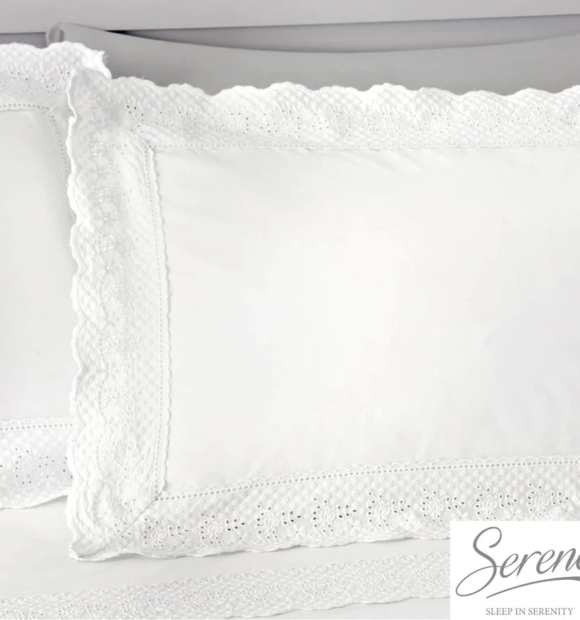 Renaissance Duvet Cover Set in White - by Serene