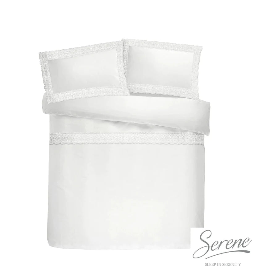 Renaissance Duvet Cover Set in White - by Serene