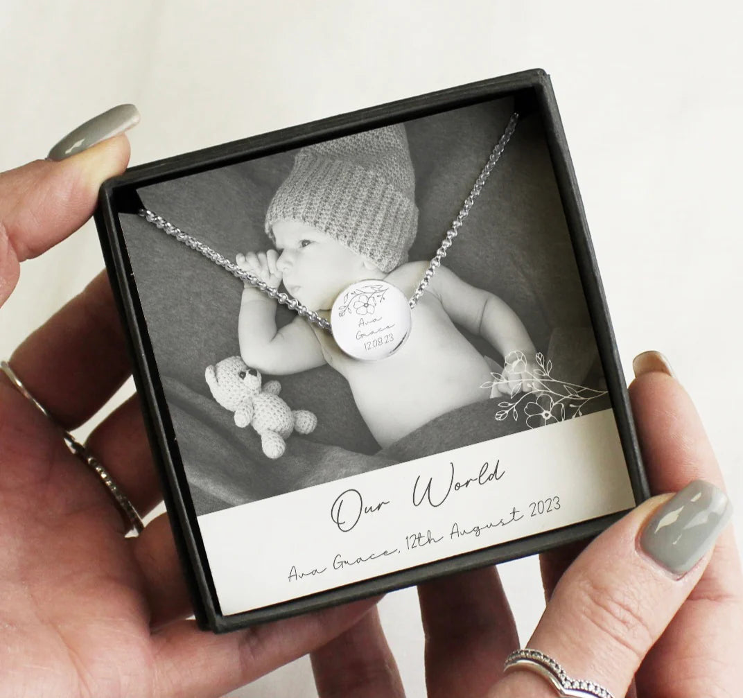 Personalised Photo Upload Necklace and Box