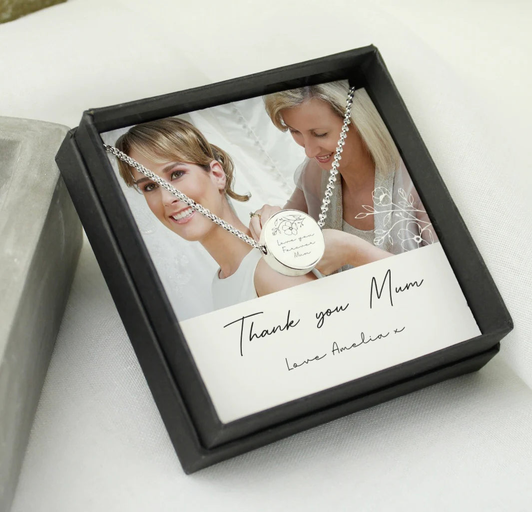 Personalised Photo Upload Necklace and Box