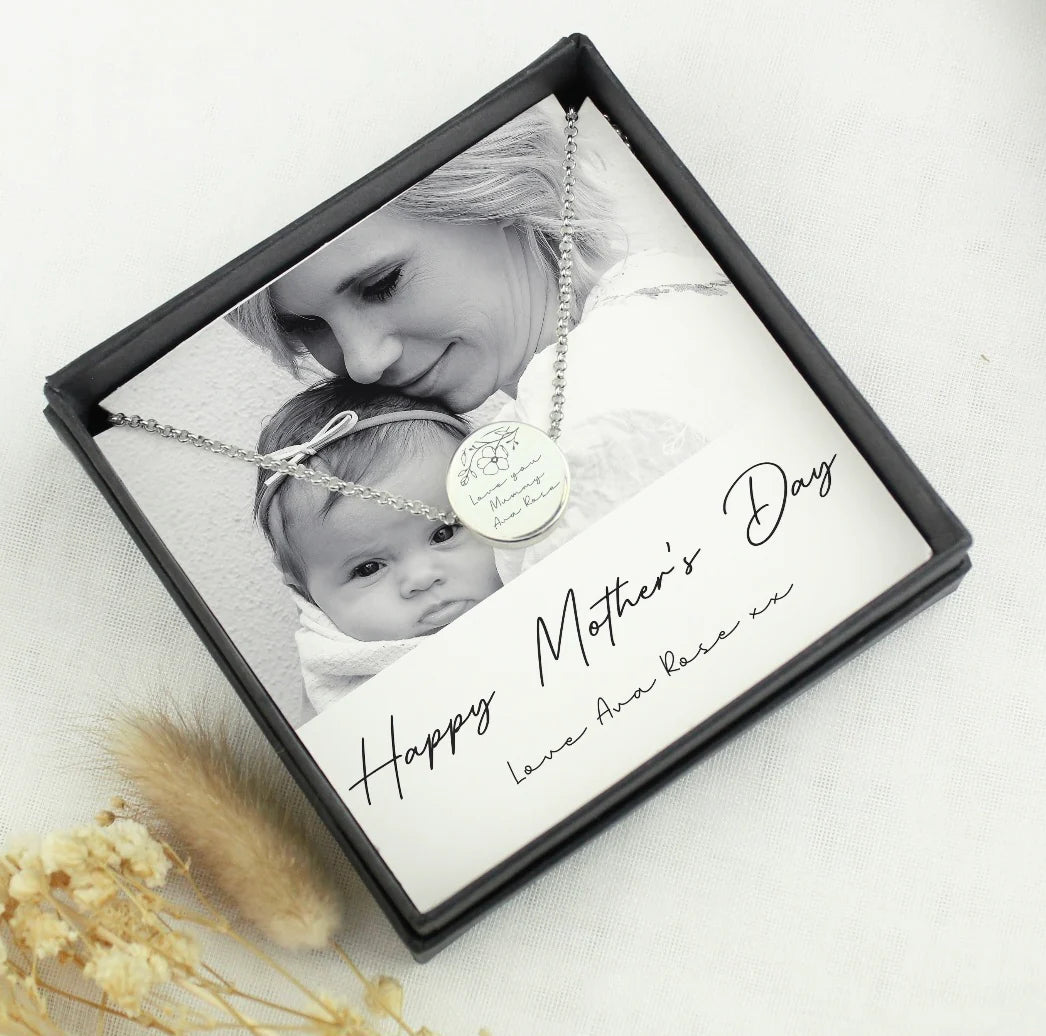 Personalised Photo Upload Necklace and Box