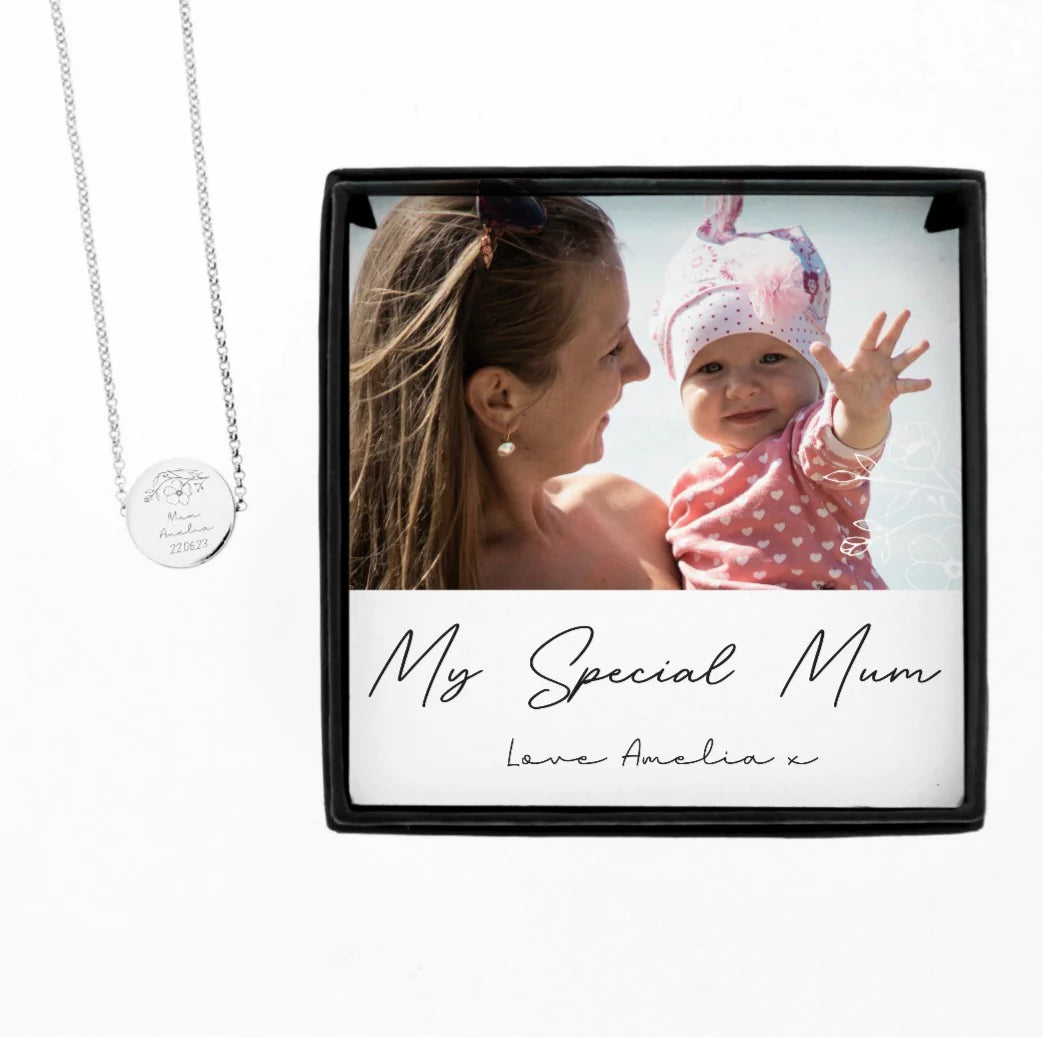 Personalised Photo Upload Necklace and Box