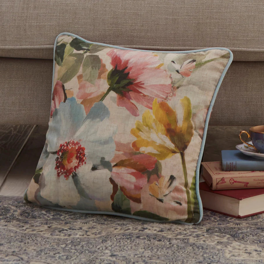 Serenity Filled Cushion by Appletree Heritage in Duck Egg