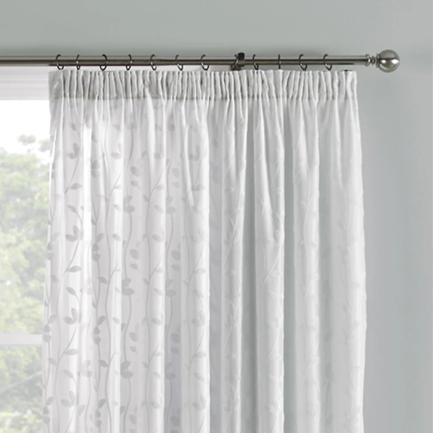 Sophia Pencil Pleat Curtains by Dreams & Drapes Curtains in Ivory