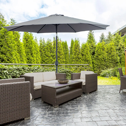 3M Tilting Garden Parasol - Dark Grey