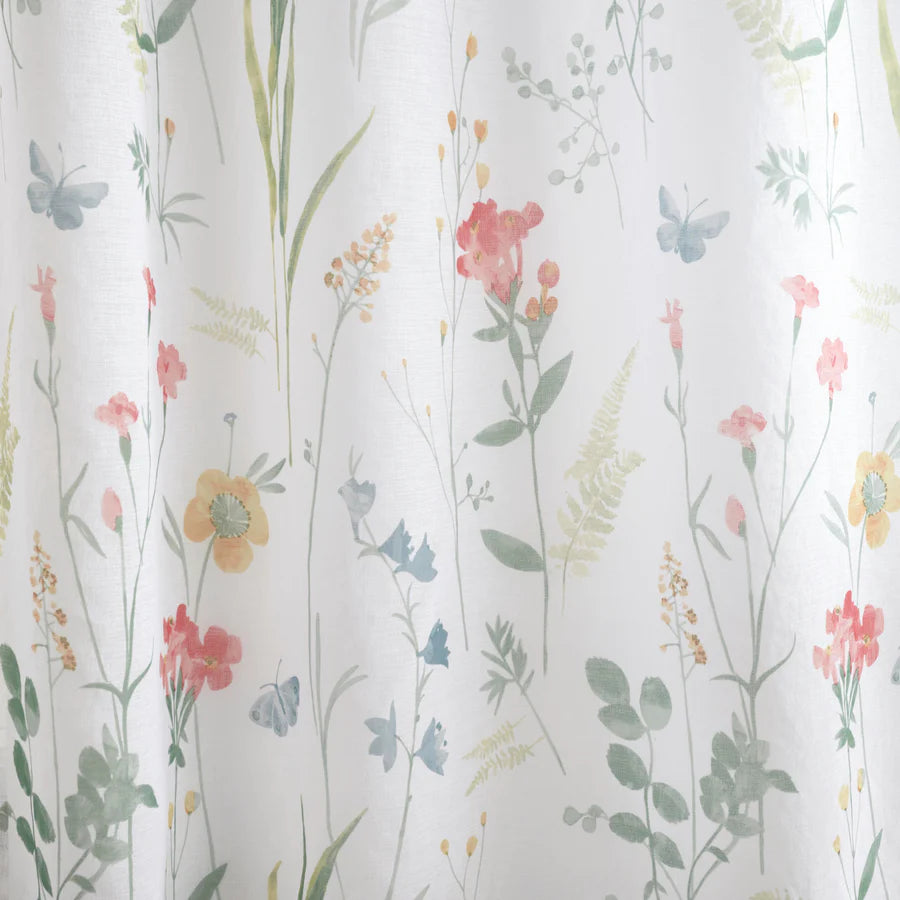 Spring Glade Voile Panel by Dreams & Drapes Curtains in Multi