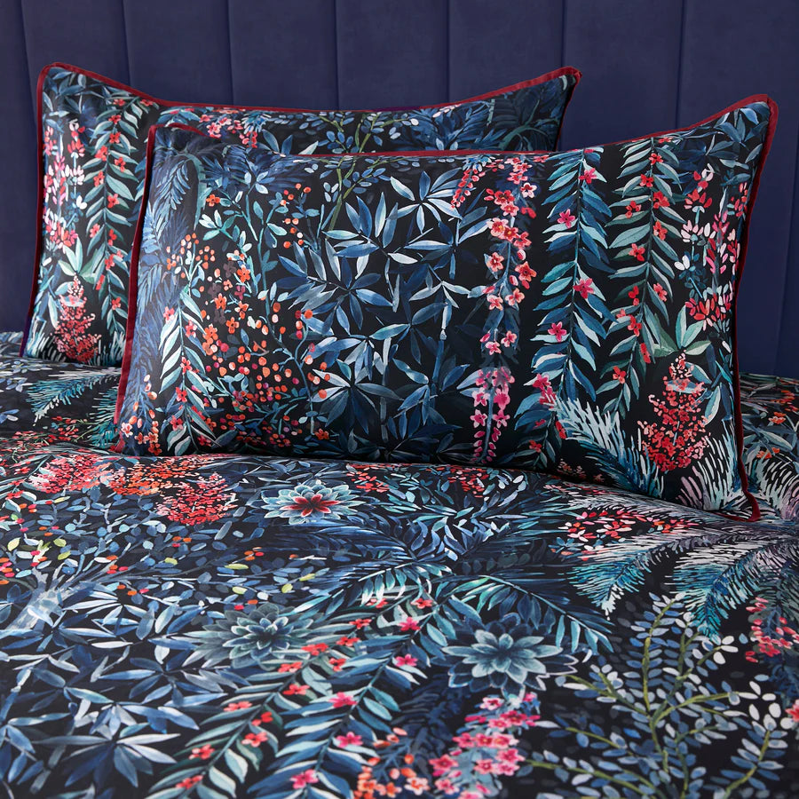 Tessa Duvet Cover Set by Soiree in Navy