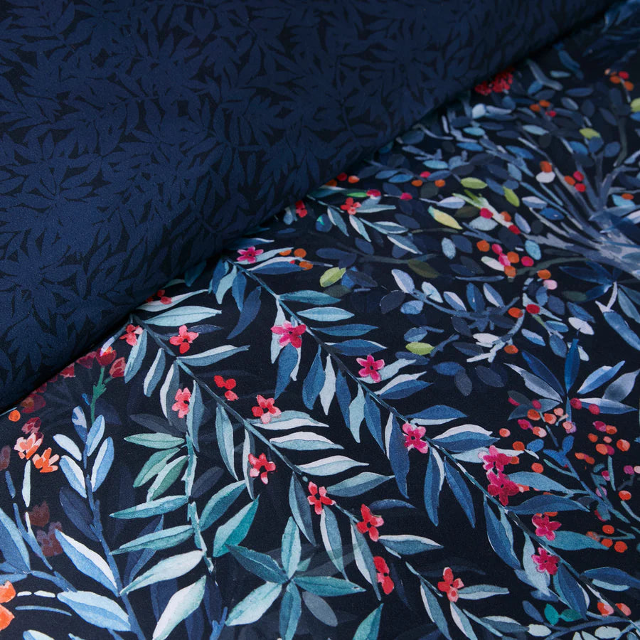 Tessa Duvet Cover Set by Soiree in Navy