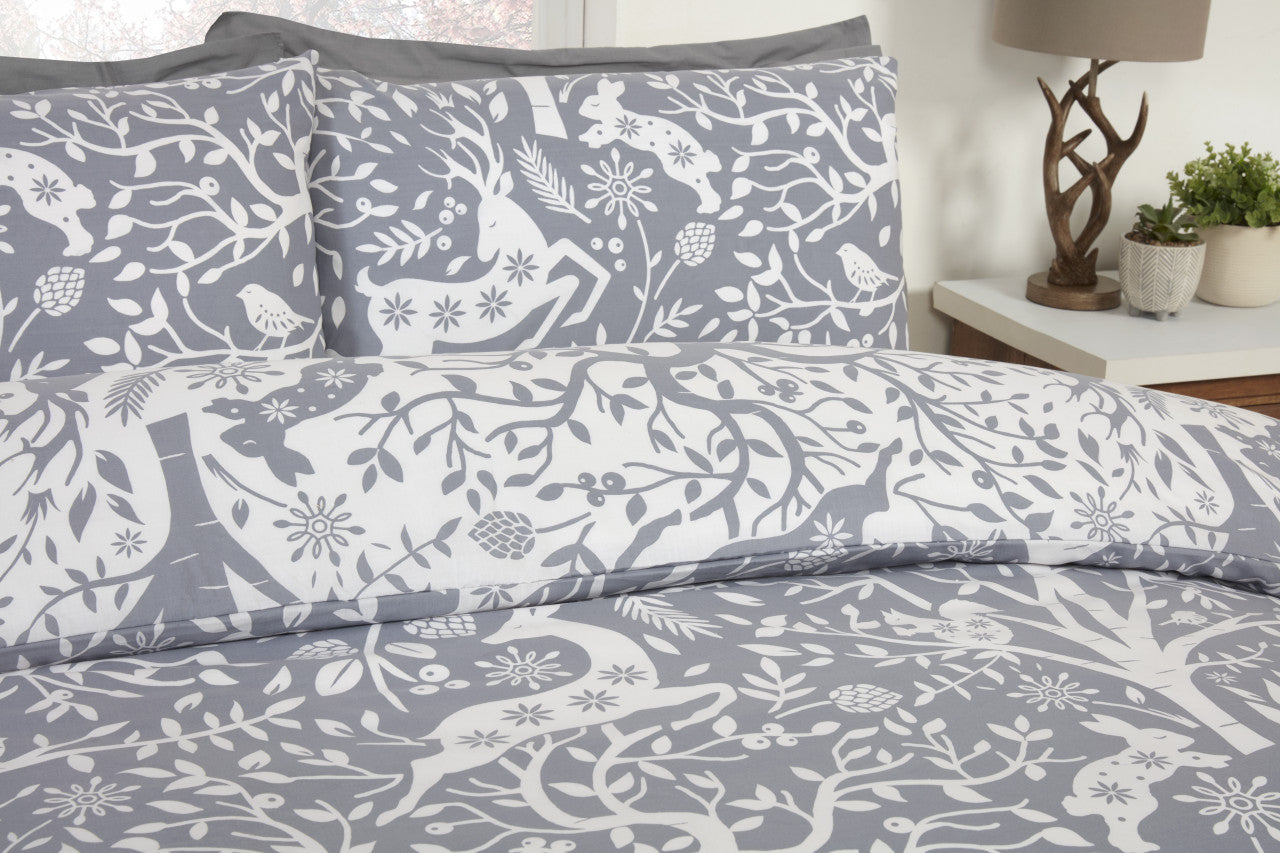 Grey Tatton Duvet Set